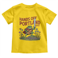 Hands Off Portland Sword Frog Toddler T Shirt Freedom Fighters Hero Resist - Wonder Print Shop