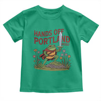 Hands Off Portland Sword Frog Toddler T Shirt Freedom Fighters Hero Resist - Wonder Print Shop