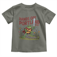 Hands Off Portland Sword Frog Toddler T Shirt Freedom Fighters Hero Resist - Wonder Print Shop