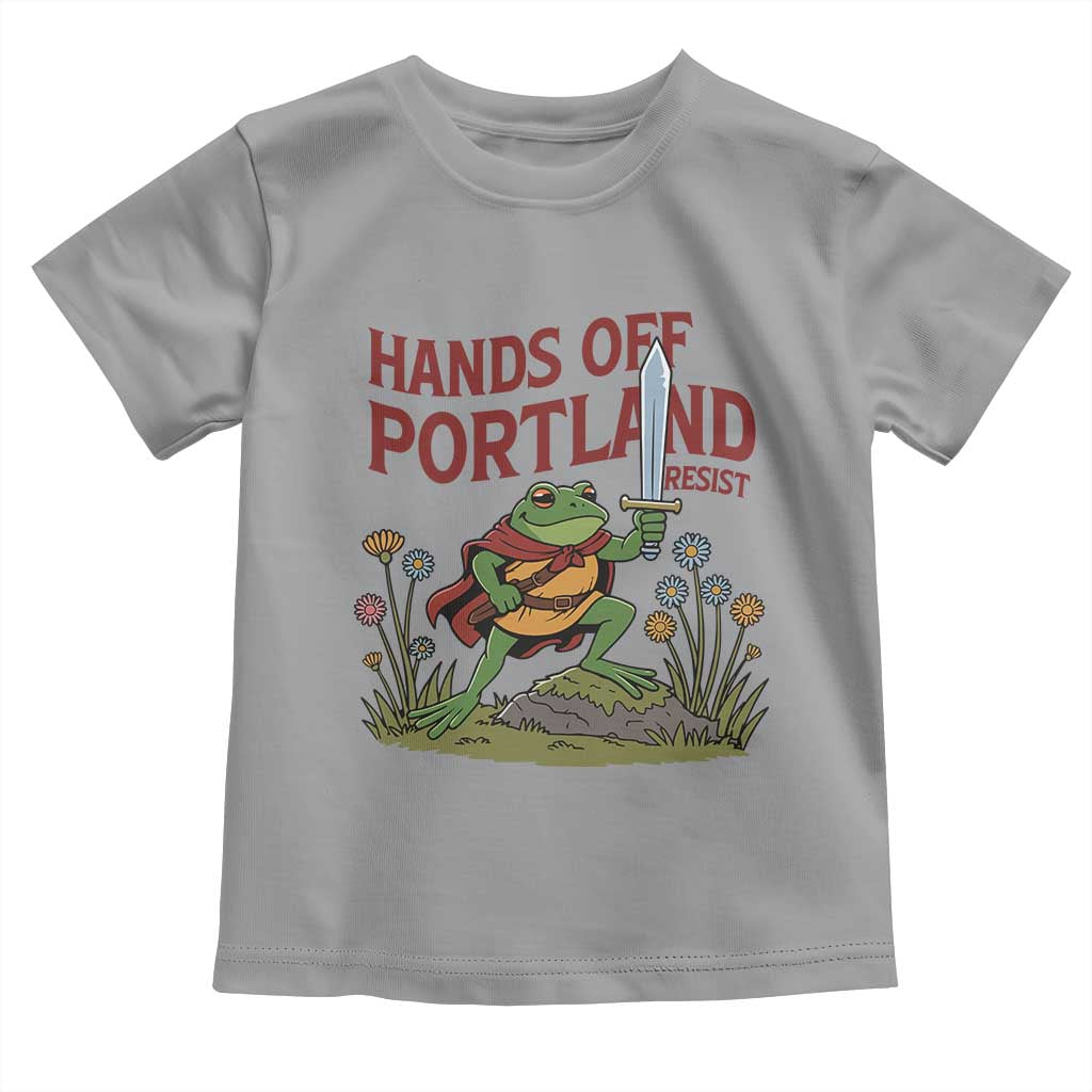 Hands Off Portland Sword Frog Toddler T Shirt Freedom Fighters Hero Resist - Wonder Print Shop