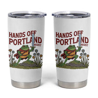 Hands Off Portland Sword Frog Tumbler Cup Freedom Fighters Hero Resist - Wonder Print Shop