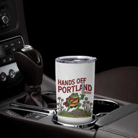 Hands Off Portland Sword Frog Tumbler Cup Freedom Fighters Hero Resist - Wonder Print Shop