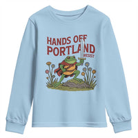 Hands Off Portland Sword Frog Youth Sweatshirt Freedom Fighters Hero Resist - Wonder Print Shop