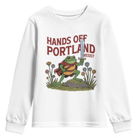Hands Off Portland Sword Frog Youth Sweatshirt Freedom Fighters Hero Resist - Wonder Print Shop