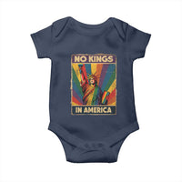 No Kings in America Pride Baby Onesie Rainbow Statue of Liberty Protest - Wonder Print Shop