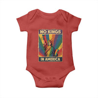 No Kings in America Pride Baby Onesie Rainbow Statue of Liberty Protest - Wonder Print Shop
