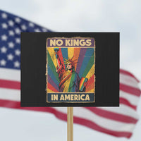 No Kings in America Pride Protest Sign Rainbow Statue of Liberty Protest - Wonder Print Shop