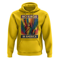 No Kings in America Pride Hoodie Rainbow Statue of Liberty Protest - Wonder Print Shop