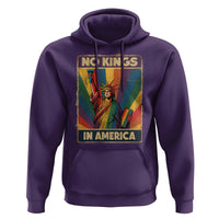 No Kings in America Pride Hoodie Rainbow Statue of Liberty Protest - Wonder Print Shop