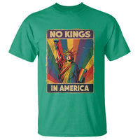 No Kings in America Pride T Shirt Rainbow Statue of Liberty Protest - Wonder Print Shop