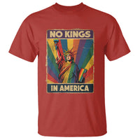 No Kings in America Pride T Shirt Rainbow Statue of Liberty Protest - Wonder Print Shop