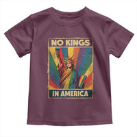 No Kings in America Pride Toddler T Shirt Rainbow Statue of Liberty Protest - Wonder Print Shop
