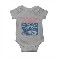 Liberty Resist Baby Onesie Feminist Bubblegum Statue of Liberty Retro Graphic - Wonder Print Shop