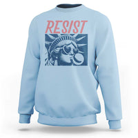 Liberty Resist Sweatshirt Feminist Bubblegum Statue of Liberty Retro Graphic - Wonder Print Shop