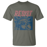 Liberty Resist T Shirt Feminist Bubblegum Statue of Liberty Retro Graphic - Wonder Print Shop