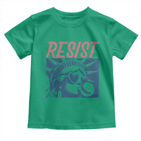 Liberty Resist Toddler T Shirt Feminist Bubblegum Statue of Liberty Retro Graphic - Wonder Print Shop