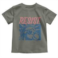Liberty Resist Toddler T Shirt Feminist Bubblegum Statue of Liberty Retro Graphic - Wonder Print Shop