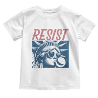 Liberty Resist Toddler T Shirt Feminist Bubblegum Statue of Liberty Retro Graphic - Wonder Print Shop