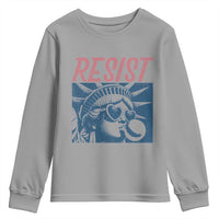Liberty Resist Youth Sweatshirt Feminist Bubblegum Statue of Liberty Retro Graphic - Wonder Print Shop