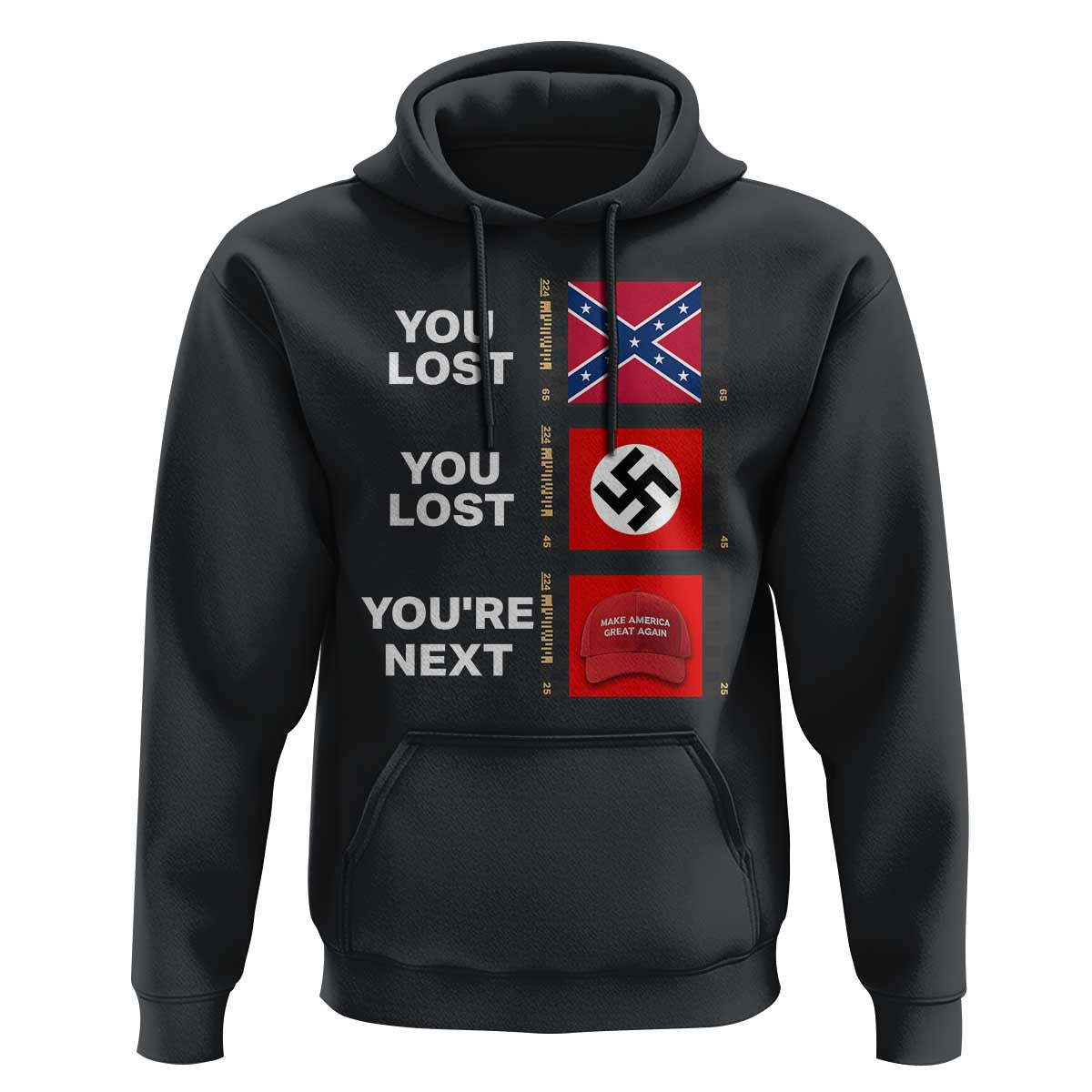 Resist Political Protest Hoodie History Anti Hate Extremism Authoritarianism - Wonder Print Shop