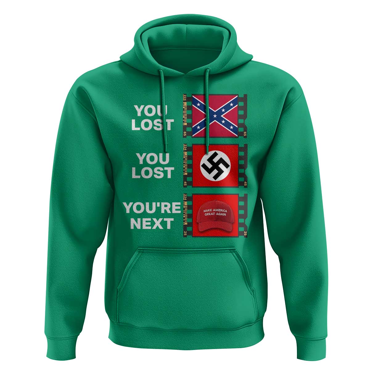 Resist Political Protest Hoodie History Anti Hate Extremism Authoritarianism - Wonder Print Shop