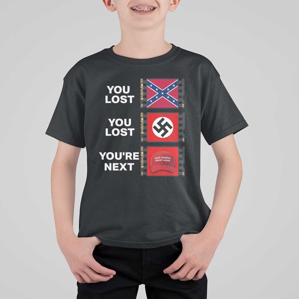 Resist Political Protest T Shirt For Kid History Anti Hate Extremism Authoritarianism - Wonder Print Shop