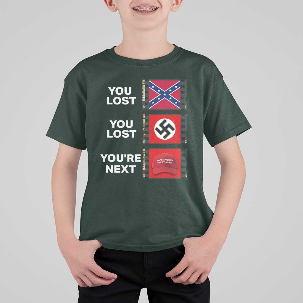 Resist Political Protest T Shirt For Kid History Anti Hate Extremism Authoritarianism - Wonder Print Shop