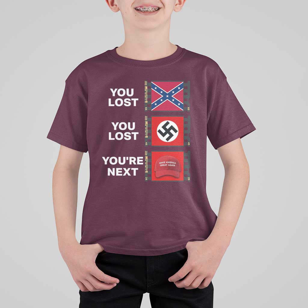 Resist Political Protest T Shirt For Kid History Anti Hate Extremism Authoritarianism - Wonder Print Shop