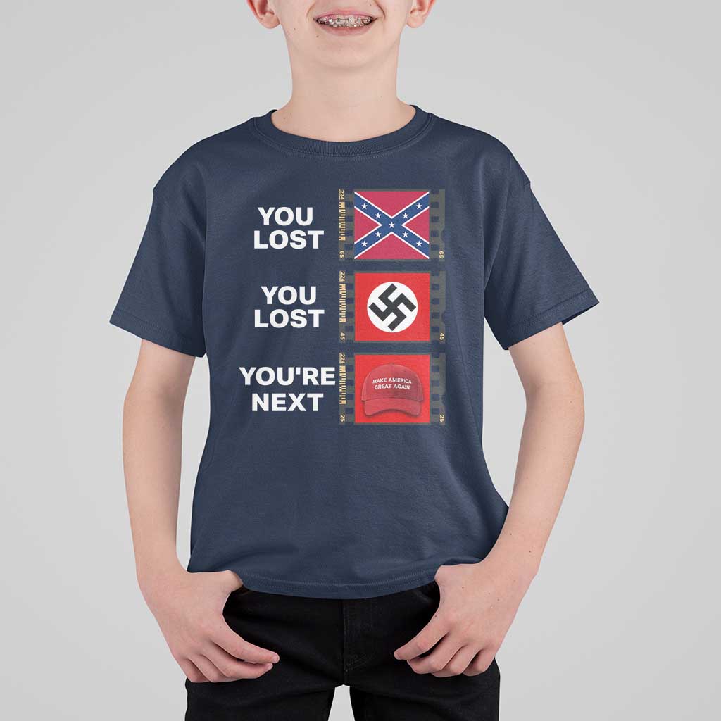 Resist Political Protest T Shirt For Kid History Anti Hate Extremism Authoritarianism - Wonder Print Shop