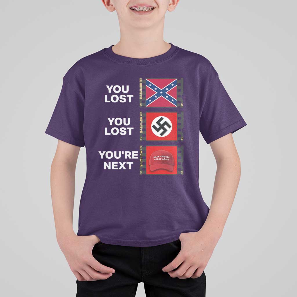 Resist Political Protest T Shirt For Kid History Anti Hate Extremism Authoritarianism - Wonder Print Shop