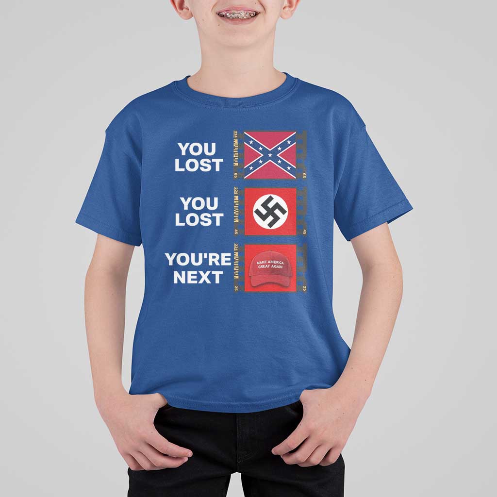 Resist Political Protest T Shirt For Kid History Anti Hate Extremism Authoritarianism - Wonder Print Shop
