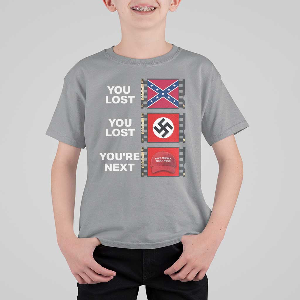 Resist Political Protest T Shirt For Kid History Anti Hate Extremism Authoritarianism - Wonder Print Shop