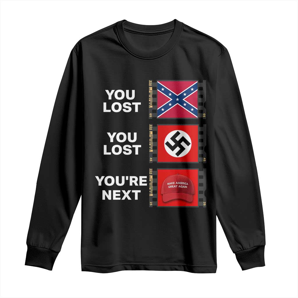 Resist Political Protest Long Sleeve Shirt History Anti Hate Extremism Authoritarianism - Wonder Print Shop