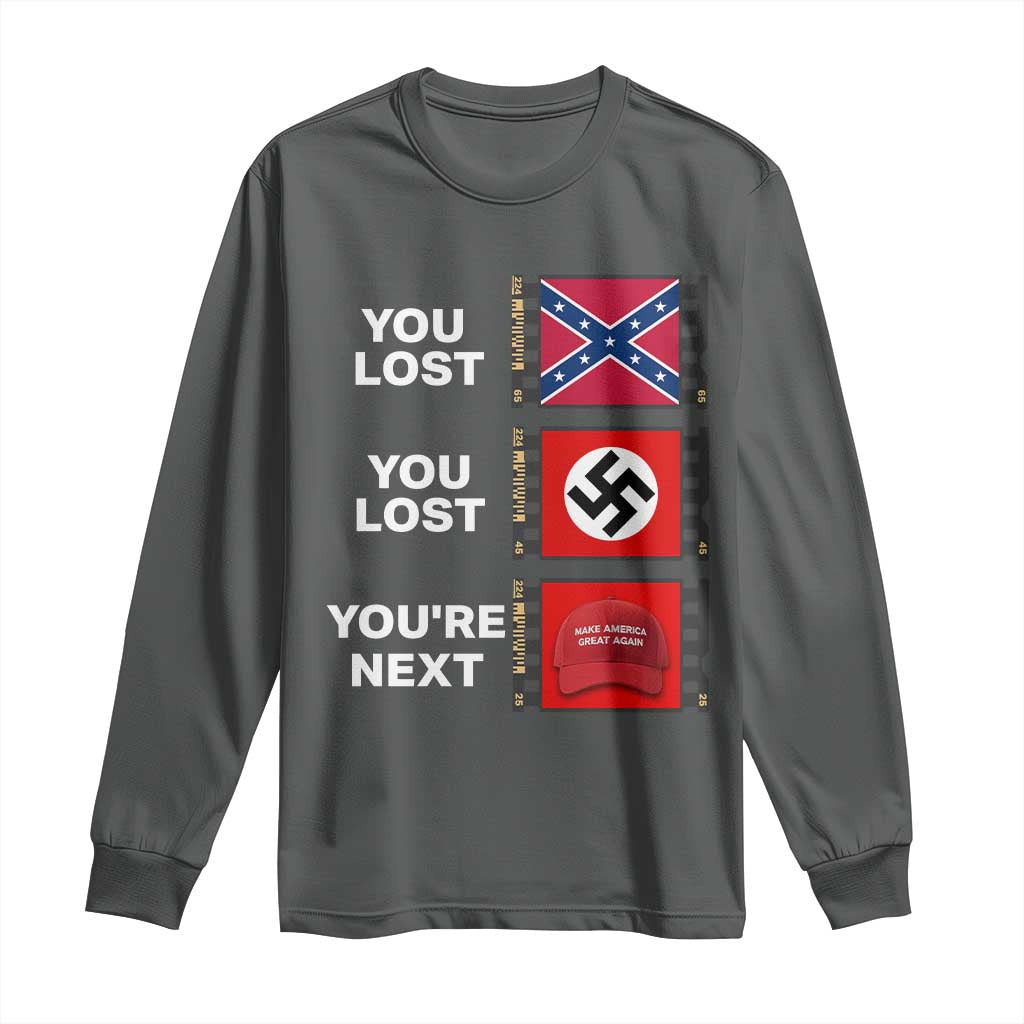 Resist Political Protest Long Sleeve Shirt History Anti Hate Extremism Authoritarianism - Wonder Print Shop