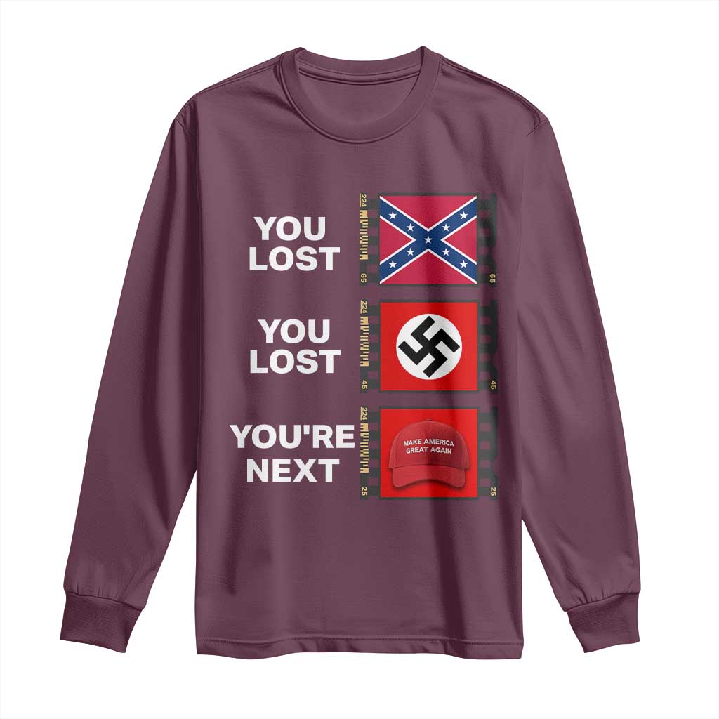 Resist Political Protest Long Sleeve Shirt History Anti Hate Extremism Authoritarianism - Wonder Print Shop