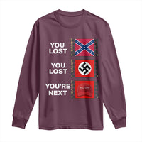 Resist Political Protest Long Sleeve Shirt History Anti Hate Extremism Authoritarianism - Wonder Print Shop