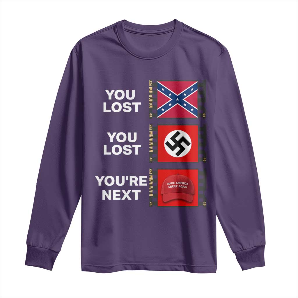 Resist Political Protest Long Sleeve Shirt History Anti Hate Extremism Authoritarianism - Wonder Print Shop