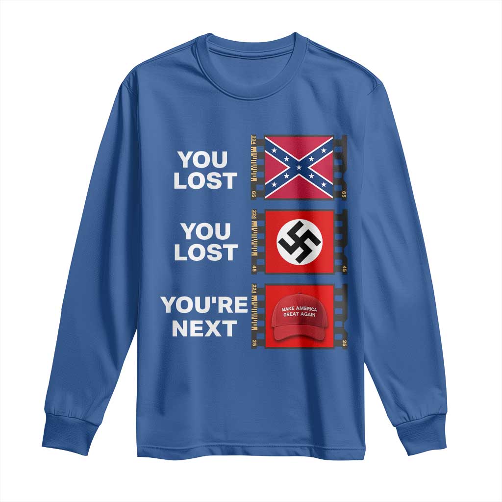 Resist Political Protest Long Sleeve Shirt History Anti Hate Extremism Authoritarianism - Wonder Print Shop