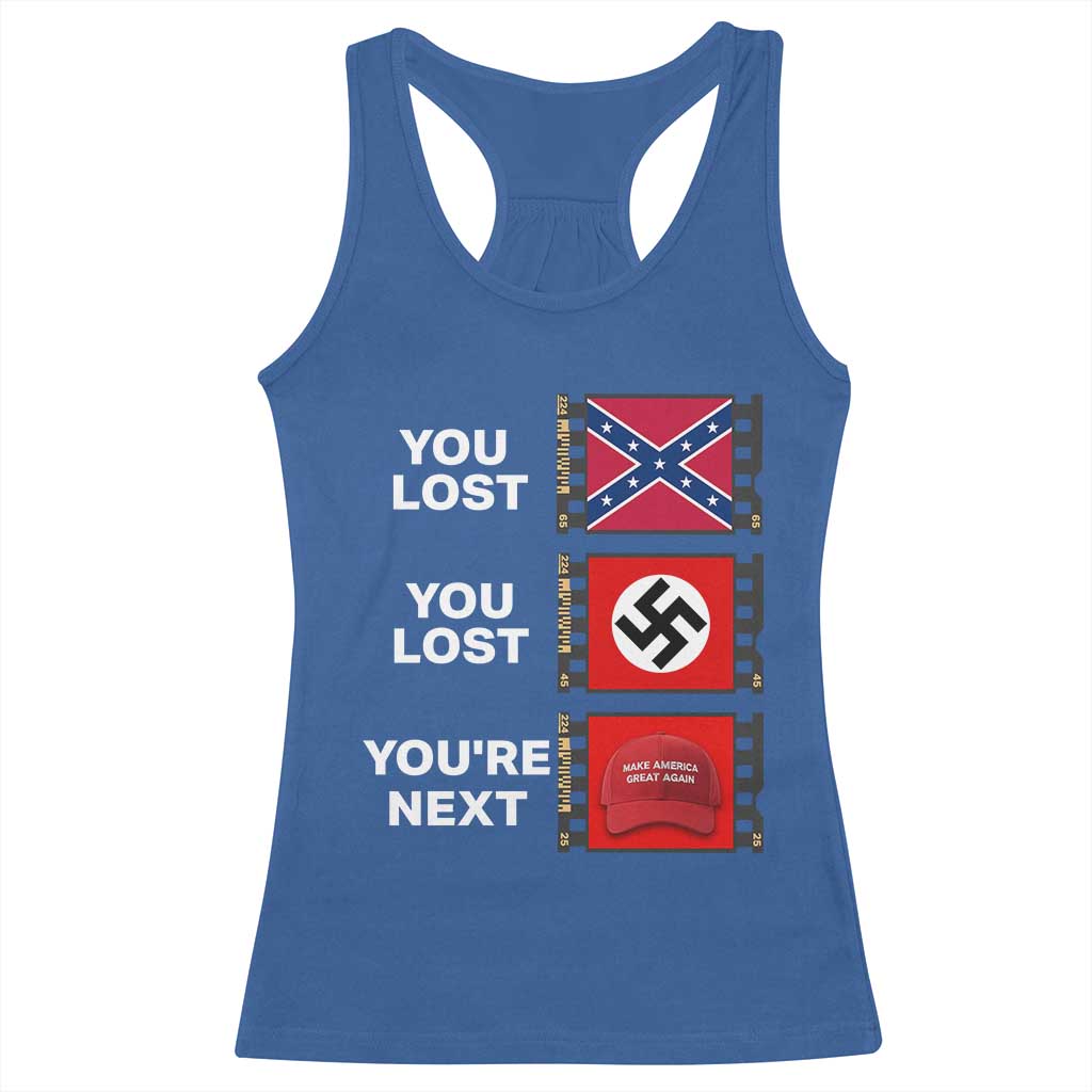 Resist Political Protest Racerback Tank Top History Anti Hate Extremism Authoritarianism - Wonder Print Shop