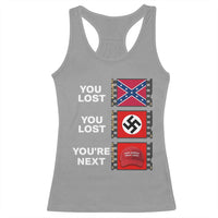 Resist Political Protest Racerback Tank Top History Anti Hate Extremism Authoritarianism - Wonder Print Shop