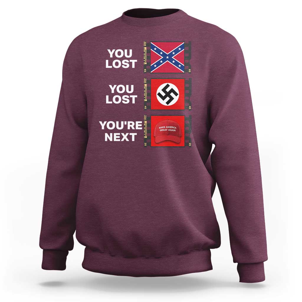 Resist Political Protest Sweatshirt History Anti Hate Extremism Authoritarianism - Wonder Print Shop