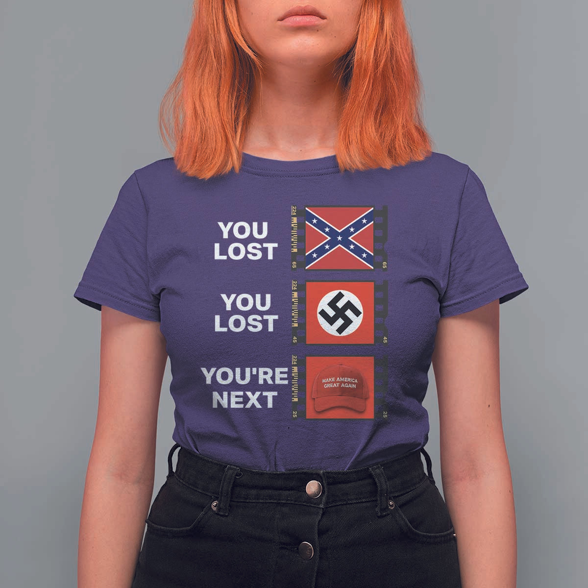 Resist Political Protest T Shirt For Women History Anti Hate Extremism Authoritarianism - Wonder Print Shop