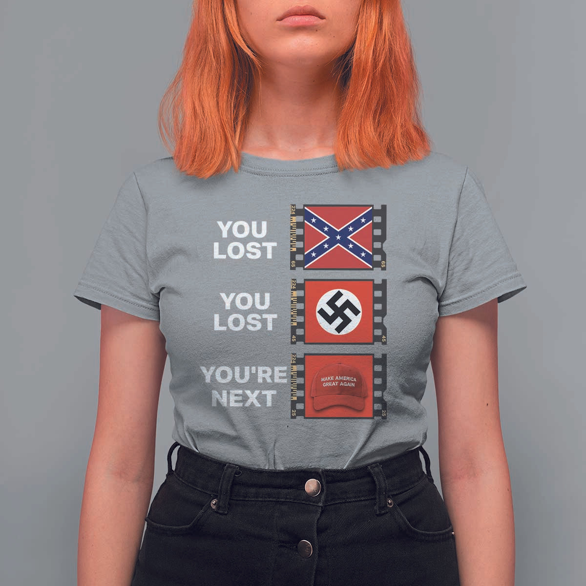 Resist Political Protest T Shirt For Women History Anti Hate Extremism Authoritarianism - Wonder Print Shop