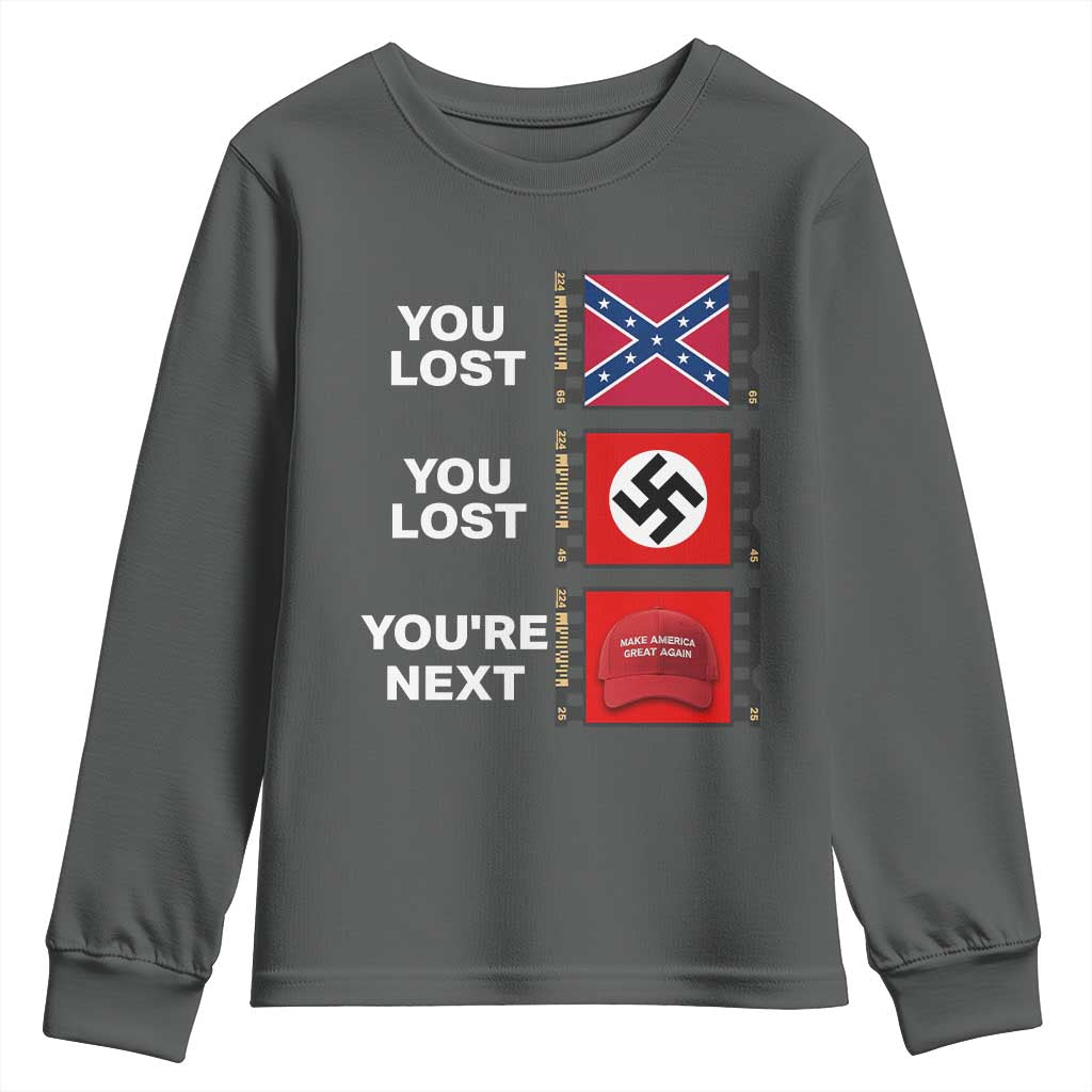 Resist Political Protest Youth Sweatshirt History Anti Hate Extremism Authoritarianism - Wonder Print Shop