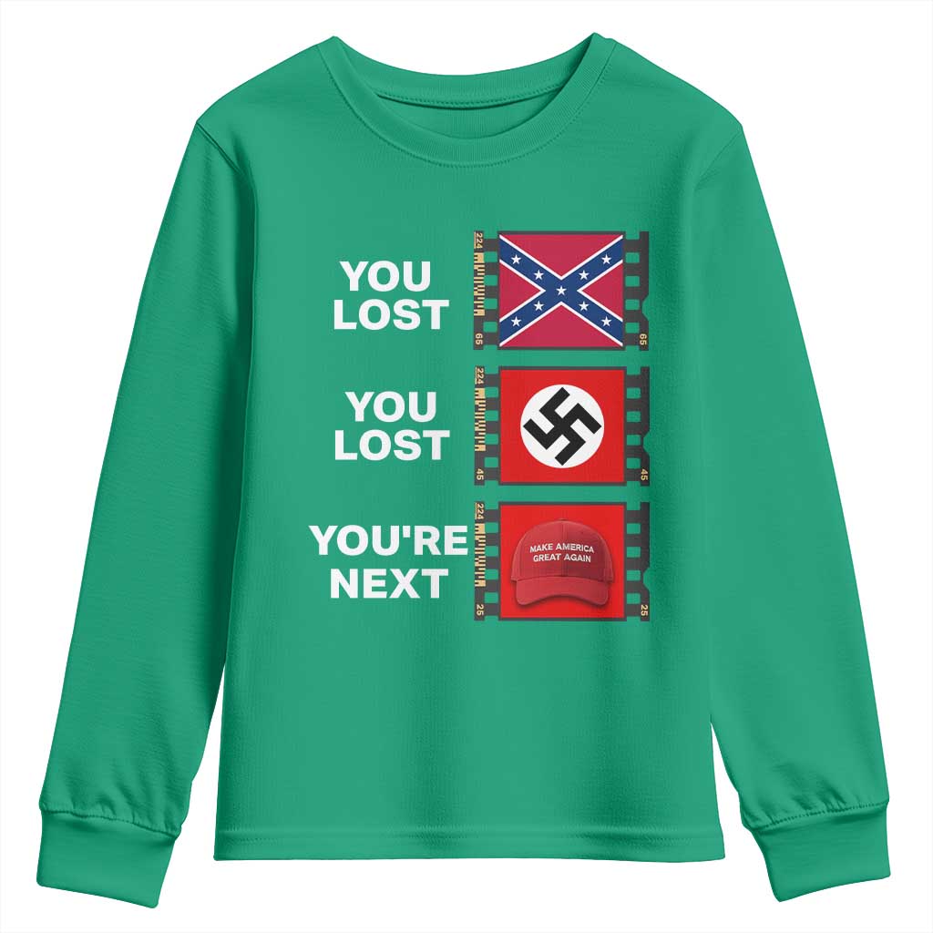 Resist Political Protest Youth Sweatshirt History Anti Hate Extremism Authoritarianism - Wonder Print Shop