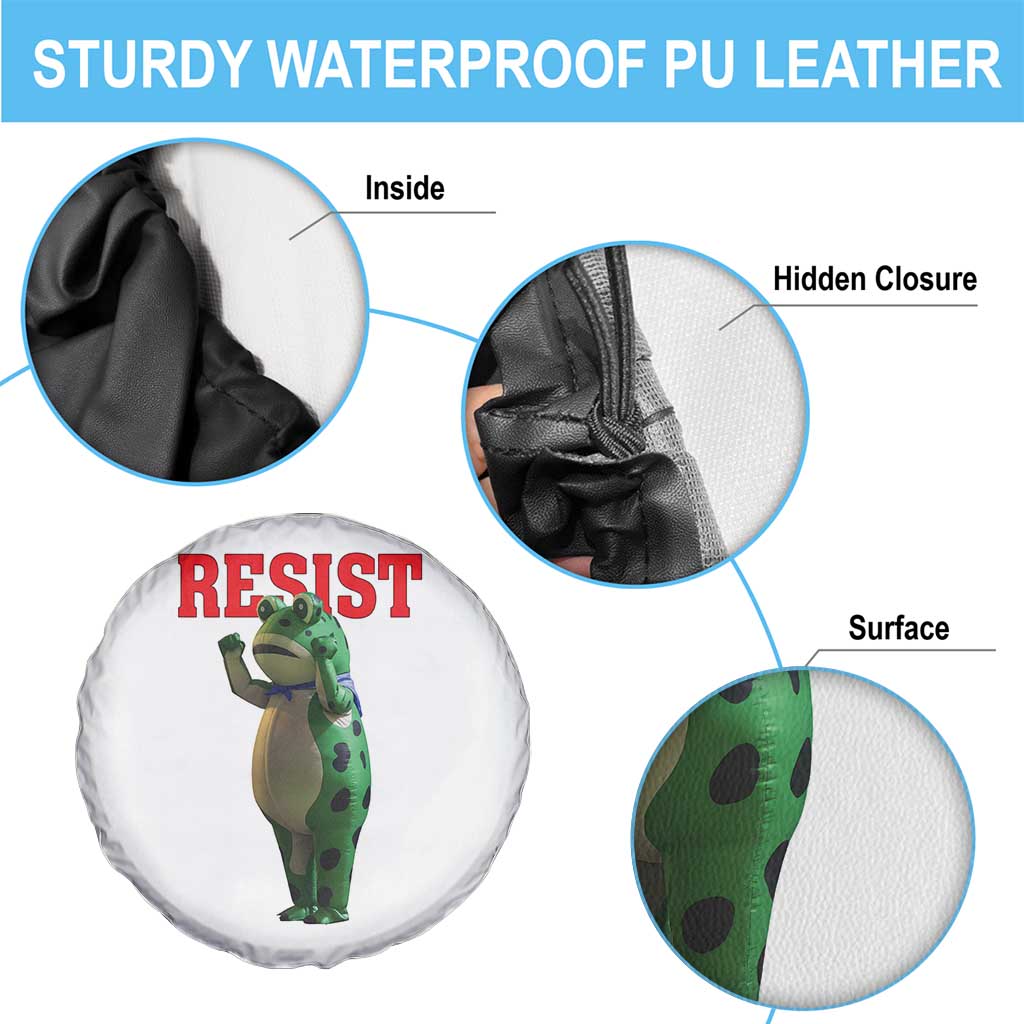 Funny Inflatable Portland Frog Resist Spare Tire Cover Freedom Protest - Wonder Print Shop