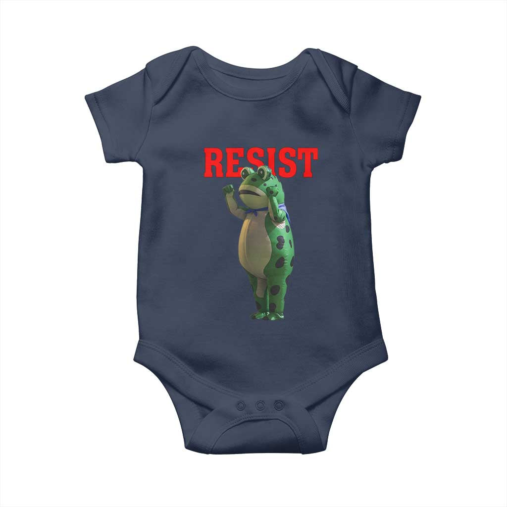 Funny Inflatable Portland Frog Resist Baby Onesie Freedom Protest - Wonder Print Shop
