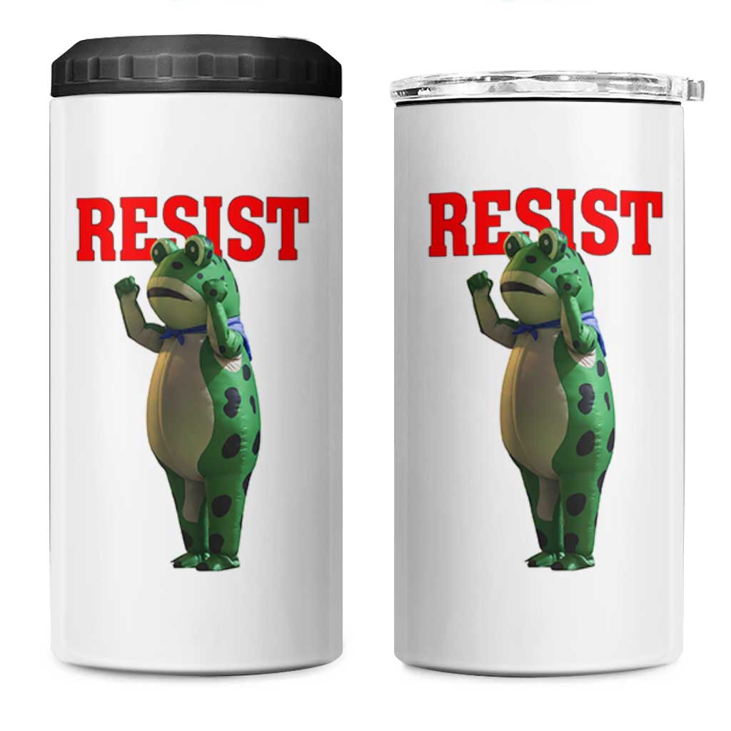 Funny Inflatable Portland Frog Resist 4 in 1 Can Cooler Tumbler Freedom Protest - Wonder Print Shop