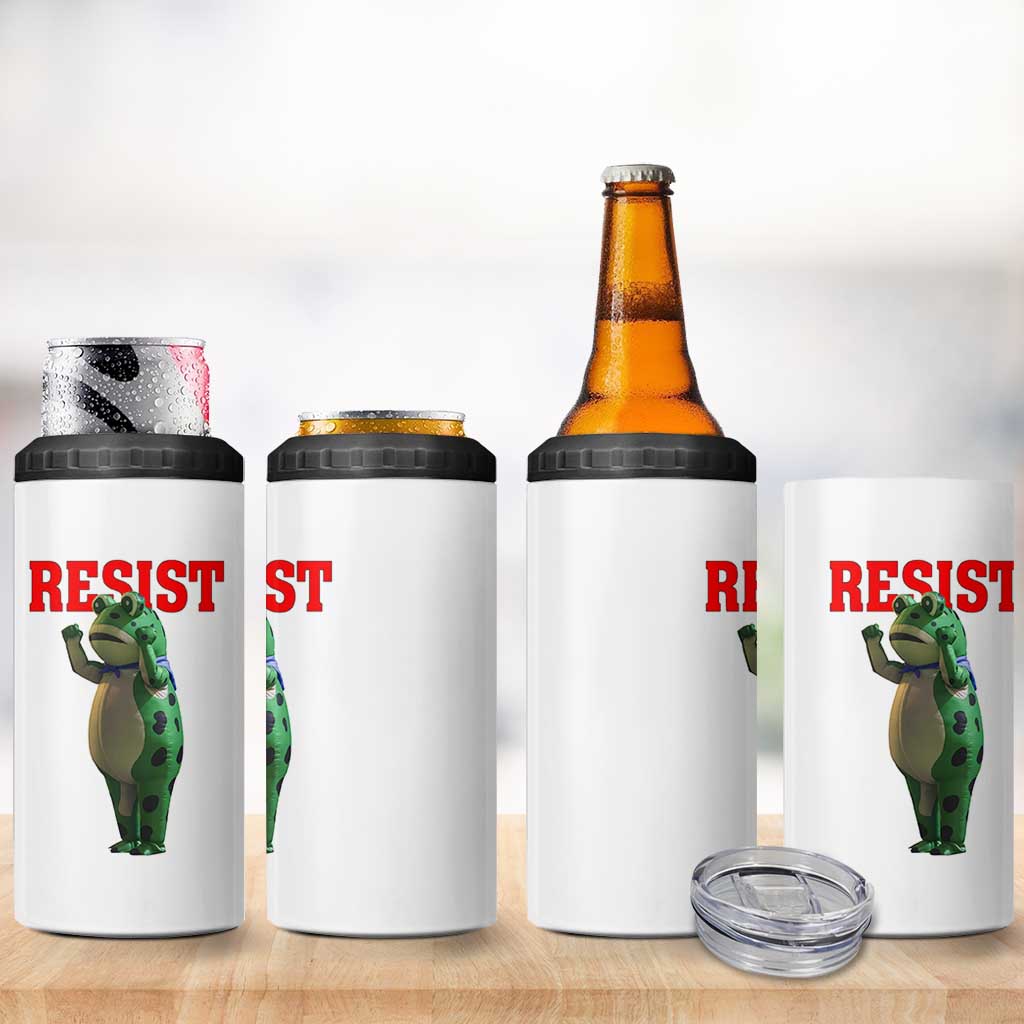 Funny Inflatable Portland Frog Resist 4 in 1 Can Cooler Tumbler Freedom Protest - Wonder Print Shop