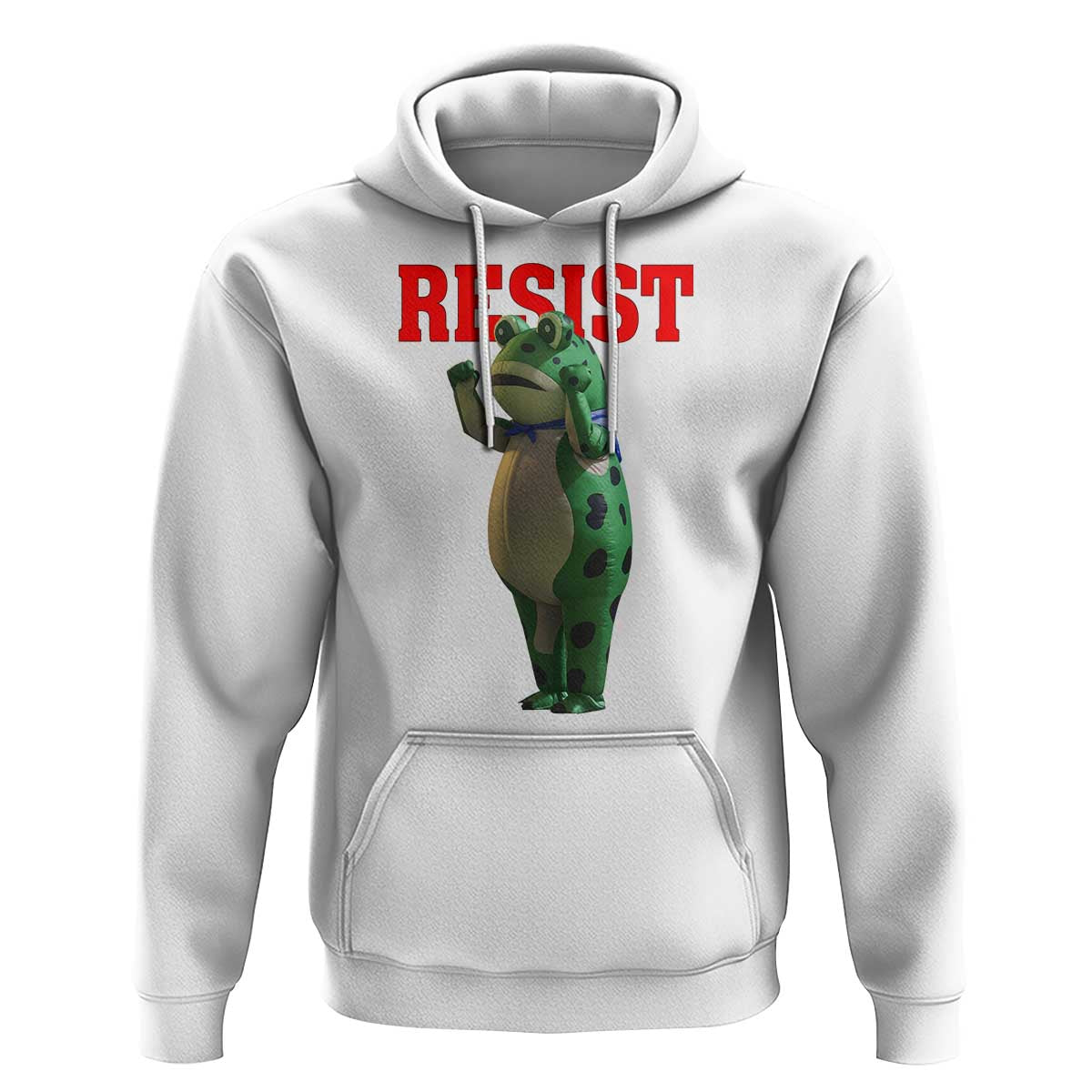 Funny Inflatable Portland Frog Resist Hoodie Freedom Protest - Wonder Print Shop